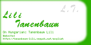 lili tanenbaum business card